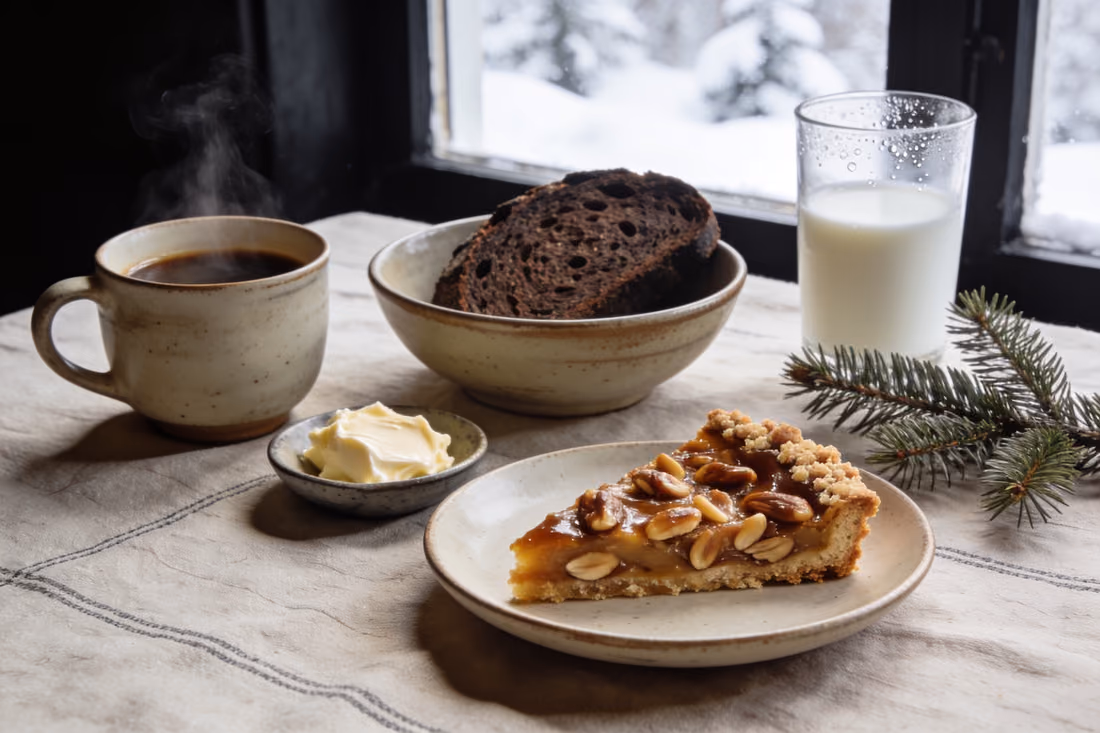 Frühstück mit Keramik und Leinen